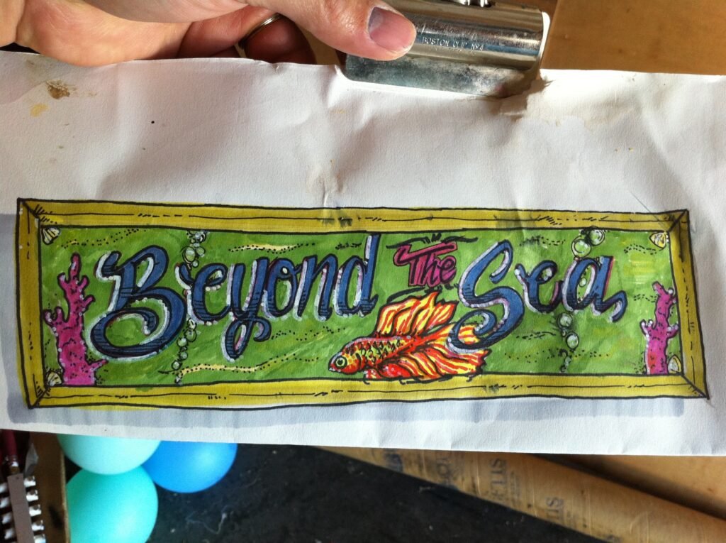 Airbrushed artwork