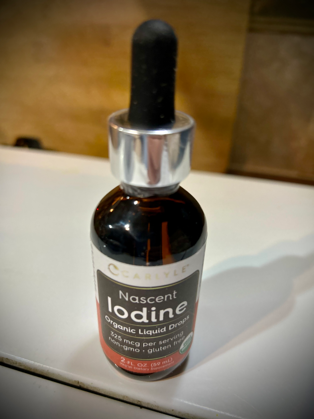 Nascent iodine drops